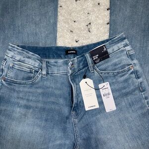Express Women's High Rise Light Blue Jeans